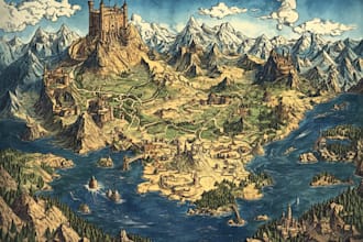 do fantasy city map