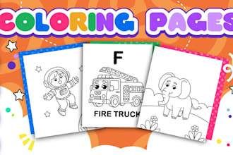 design printable coloring pages for educational kids books