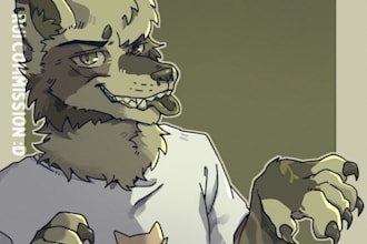 draw your furry character, fursona, or furry fanarts