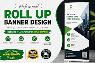 design roll up banner, pull up banner, retractable banner, signage, billboard