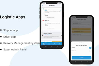 build a logistics, truck booking, inventory or delivery app