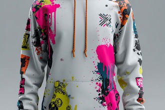 make trendy streetwear hoodie design