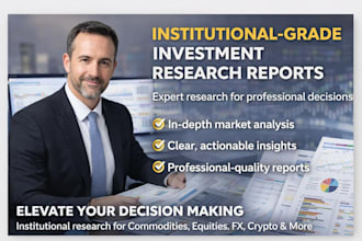 write an institutional grade investment research report on any market or asset