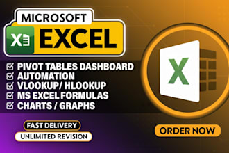 create custom excel vba macros, dashboard, forms, graphs and pivot table design