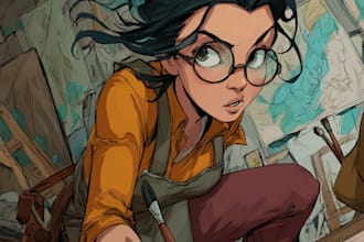 draw comic book illustration with comic book illustrator