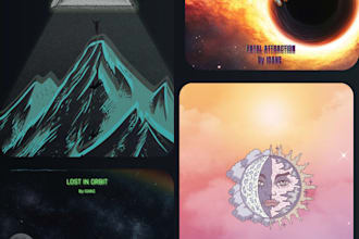 design unique music album cover
