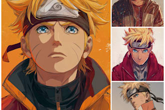 design custom anime or game style characters