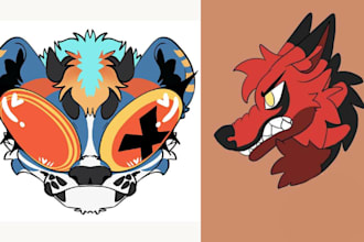 furry profile picture furry pfp furry headshot fursona headshot anthro headshot