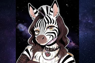 fursona headshot furry profile picture furry pfp anthro headshot furry headshot