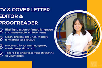proofread and edit your CV or cover letter