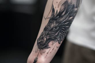 design professional creative tattoo design