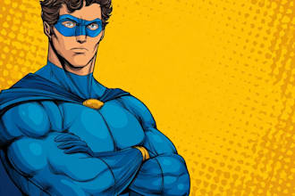 draw a portrait in a comic style