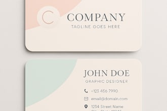 design modern visiting card for your business