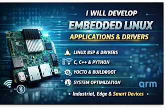 develop embedded linux applications and drivers for arm cortex a boards