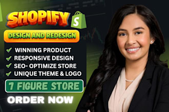 design and redesign shopify store, build dropshipping for shopify website