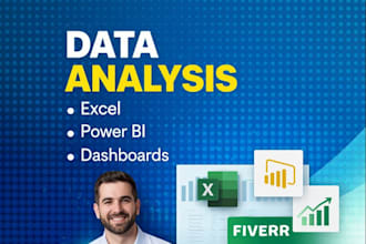 do data analytics, data visualization dashboards in excel and power bi