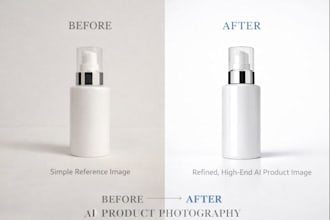 create high end ai product photography on white background for ecommerce brands