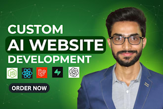 custom react website with ai and chatgpt integration
