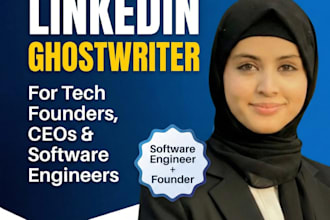 be your expert linkedin ghostwriter for tech, saas, and personal branding