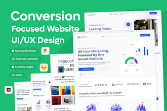 design conversion focused website UI UX design in figma