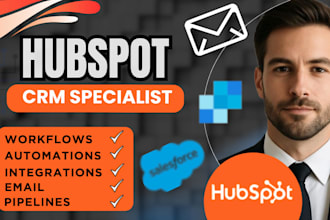 setup hubspot crm, hubspot automation, hubspot email design, hubspot integration