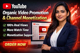 do organic youtube video promotion , channel monetization
