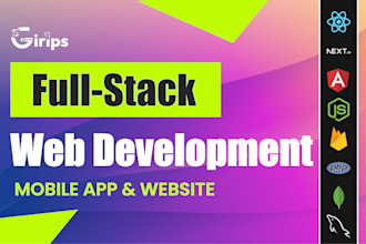 develop website with reactjs, nextjs and angular