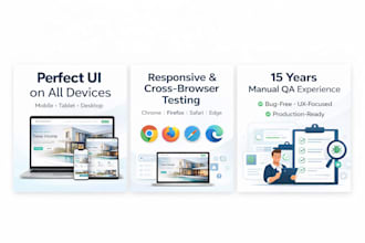 do responsive and cross browser testing