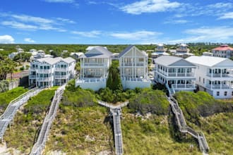 revit 3d coastal homes estate,residential complex,exterior render,cgi landscape