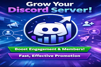 promote and grow your discord server, discord advertise,discord server promotion