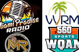 get your music to play, broadcast, and promote on miami, florida radio