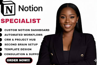 be your notion custom template expert notion virtual assistant notion expert