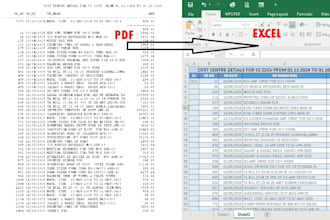 convert PDF to excel and word to excel