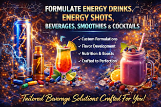 formulate energy drink energy shots beverages smoothie and cocktail formulation