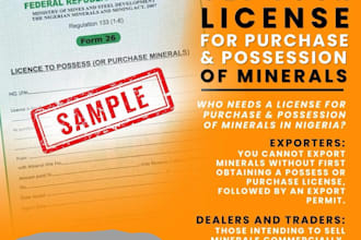 process your nigeria mineral possession and buying centre permit legally