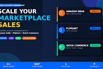 manage your amazon, flipkart and quick commerce account
