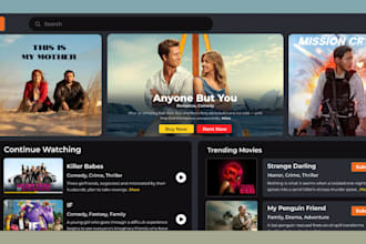 build middleware iptv app, for samsung, lg, android, IOS smart tvs with panel