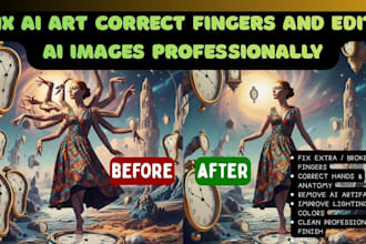 fix ai art correct fingers and edit ai images professionally