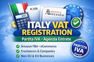 register your italy vat, partita iva, and agenzia entrate vat number