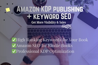 publish amazon book book keyword research and SEO optimization on amazon kindle