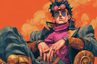 draw you, your character in jojo style