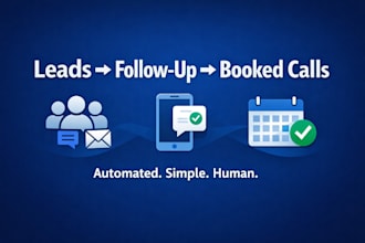 set up an automated lead follow up system that book more calls