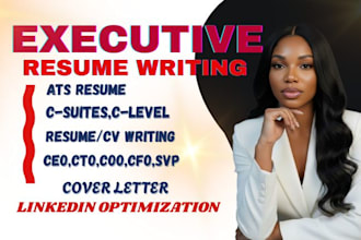 write a professional executive resume and cover letter