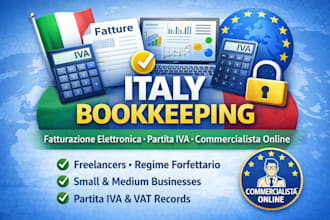 do italy bookkeeping, fatturazione elettronica and gestione partita iva