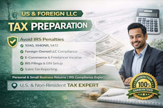 file 1040, 1040nr, and small business tax returns 5472, 1120