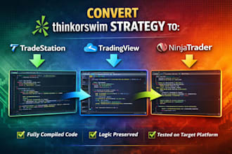 convert thinkorswim strategy to tradestation tradingview and ninjatrader