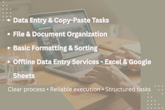 do accurate copy paste tasks and file organization
