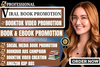promote your book or ebook with viral tiktok booktok videos