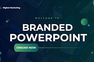design a professional branded presentation or corporate powerpoint