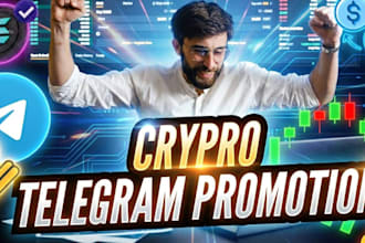 hit 900k crypto investors via telegram ads, manage telegram and do promotion